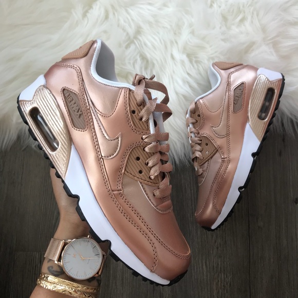 Brand New Nike Air Max 90 Rose Gold - Picture 2 of 7